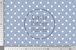 Lade das Bild in den Galerie-Viewer, Supersoft Premium BIO French Terry "Reh Lina" blau Dots 0,5 m