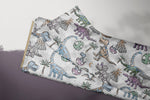 Lade das Bild in den Galerie-Viewer, Supersoft Premium French Terry "Robo Dinoworld" groß 0,45 m Rest