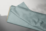Lade das Bild in den Galerie-Viewer, Supersoft Premium BIO French Terry "Spinnlein" blau Grid 0,5 m