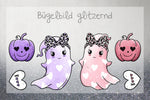 Lade das Bild in den Galerie-Viewer, Bügelbild "Spooky Fun girl" 3er Set GLITZERND