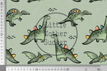 Lade das Bild in den Galerie-Viewer, Webware für Bermudashorts "Süße Saurier" 0,5 m