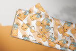 Lade das Bild in den Galerie-Viewer, Supersoft Premium BIO Jersey "Summer Drinks" Orange groß 0,5 m