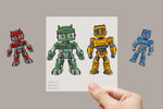Lade das Bild in den Galerie-Viewer, Bügelbild "Super Robo"
