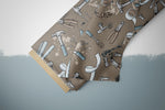 Lade das Bild in den Galerie-Viewer, Supersoft Premium BIO French Terry "Work Tools" splash groß 0,5 m