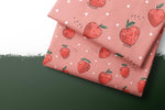 Lade das Bild in den Galerie-Viewer, Webware für Bermudashorts "Yummy Erdbeeren" 0,5 m