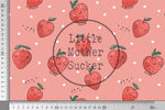 Lade das Bild in den Galerie-Viewer, Webware für Bermudashorts "Yummy Erdbeeren" 0,5 m