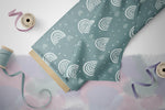 Lade das Bild in den Galerie-Viewer, Veganes Leder "Chalkbows" Aqua 0,5 m B-Ware