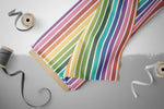 Lade das Bild in den Galerie-Viewer, Frottee Jersey "Salted Stripes" light rainbow 0,5 m
