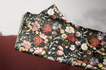 Lade das Bild in den Galerie-Viewer, Supersoft Premium Jersey "Garden Flowers" 04 black 0,5 m