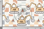 Lade das Bild in den Galerie-Viewer, Supersoft Premium Jersey "Baustellen Sticker" Bagger 0,5 m