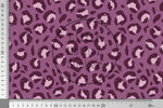 Lade das Bild in den Galerie-Viewer, Supersoft Premium BIO French Terry "Leopard Love" plum 0,5 m
