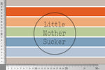 Lade das Bild in den Galerie-Viewer, Supersoft Premium BIO Jersey "Positive Vibes" blue Stripes 0,5 m