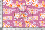 Lade das Bild in den Galerie-Viewer, Supersoft Premium BIO Jersey "Positive Vibes" purple klein 0,5 m