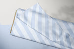 Lade das Bild in den Galerie-Viewer, Supersoft Premium BIO Jersey "Blaubeerpirat" blau Streifen 0,5 m