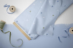 Lade das Bild in den Galerie-Viewer, Lycra "Blaubeerpirat" blau Herzchen 0,5 m
