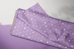Lade das Bild in den Galerie-Viewer, Supersoft Premium BIO French Terry "Flugdrache" lila Dots 0,5 m