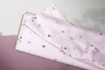 Lade das Bild in den Galerie-Viewer, Supersoft Premium BIO Jersey "Happy Hearts" pink Herzchen 0,5 m