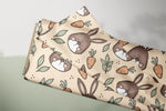 Lade das Bild in den Galerie-Viewer, Supersoft Premium BIO Jersey "Kleine Hoppelbande" Karotte groß 0,5 m
