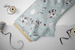 Lade das Bild in den Galerie-Viewer, Frottee Jersey "Laundry Day" Raccoon groß 0,5 m Lager