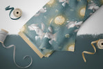 Lade das Bild in den Galerie-Viewer, Supersoft Premium BIO French Terry "Wolfie and Moon" groß 0,5 m