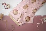 Lade das Bild in den Galerie-Viewer, Supersoft Premium French Terry "Cute Cookies" groß 0,5 m