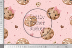 Lade das Bild in den Galerie-Viewer, Supersoft Premium French Terry "Cute Cookies" groß 0,5 m
