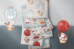 Lade das Bild in den Galerie-Viewer, Supersoft Premium BIO French Terry "Lora's Christmas" cotton groß 0,5 m