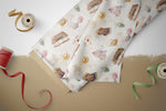 Lade das Bild in den Galerie-Viewer, Supersoft Premium BIO Jersey "Magic Giggles" Cream klein 0,5 m