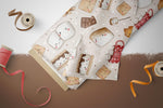 Lade das Bild in den Galerie-Viewer, Supersoft Premium BIO French Terry "Marshmallow Party" groß 0,5 m