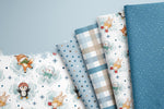 Lade das Bild in den Galerie-Viewer, Supersoft Premium BIO French Terry "Schnee Engelchen" Dotties 0,5 m