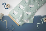 Lade das Bild in den Galerie-Viewer, Supersoft Premium BIO French Terry "Coming Home" Häuser 0,5 m