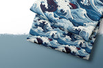 Lade das Bild in den Galerie-Viewer, Premium BIO Jersey "The Great Wave" groß 0,5 m