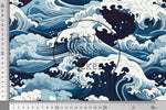 Lade das Bild in den Galerie-Viewer, Frottee Jersey "The Great Wave" 0,5 m
