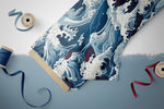 Lade das Bild in den Galerie-Viewer, Premium BIO Jersey "The Great Wave" groß 0,5 m