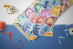 Lade das Bild in den Galerie-Viewer, Frottee Jersey "Rainy Rainbows" 0,5 m