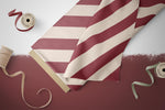 Lade das Bild in den Galerie-Viewer, Supersoft Premium BIO French Terry "Christmas Time" Candy Cane 0,5 m