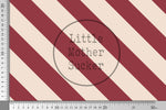 Lade das Bild in den Galerie-Viewer, Supersoft Premium BIO French Terry "Christmas Time" Candy Cane 0,5 m