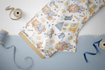 Lade das Bild in den Galerie-Viewer, Supersoft Premium BIO French Terry "Cottage Bunny" white klein 0,5 m