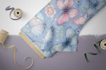 Lade das Bild in den Galerie-Viewer, Supersoft Premium BIO Jersey "Kochika" Schmetterlinge groß 0,5 m