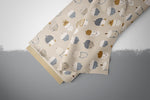 Lade das Bild in den Galerie-Viewer, Supersoft Premium BIO French Terry "Petit Acorn" Eicheln beige 0,5 m