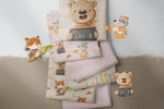 Lade das Bild in den Galerie-Viewer, Premium BIO Jersey "Schulkind" Panel Bär 0,75 m