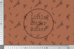 Lade das Bild in den Galerie-Viewer, Supersoft Premium Jersey "Delicate Flowers" rust 0,5 m