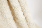 Lade das Bild in den Galerie-Viewer, Stoffonkel Bio-Plüsch naturweiß "Schäfchenoptik" 0,1 m