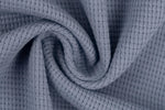 Lade das Bild in den Galerie-Viewer, Waffeljersey Rauchblau 0,5 m