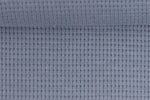 Lade das Bild in den Galerie-Viewer, Waffeljersey Rauchblau 0,5 m