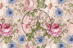 Lade das Bild in den Galerie-Viewer, Premium BIO Jersey "Vintage Flowers" delicate blush klein 0,5 m