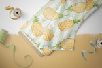 Lade das Bild in den Galerie-Viewer, Webware für Bermudashorts "Pineapple" Stripes Fern