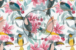 Lade das Bild in den Galerie-Viewer, Lycra "Jungle Birds" blooming 0,5 m