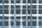 Lade das Bild in den Galerie-Viewer, Softshell Classic "Basic Plaid" denim 0,5 m