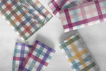 Lade das Bild in den Galerie-Viewer, Premium BIO Jersey "LMS Gingham" dahlia 0,5 m